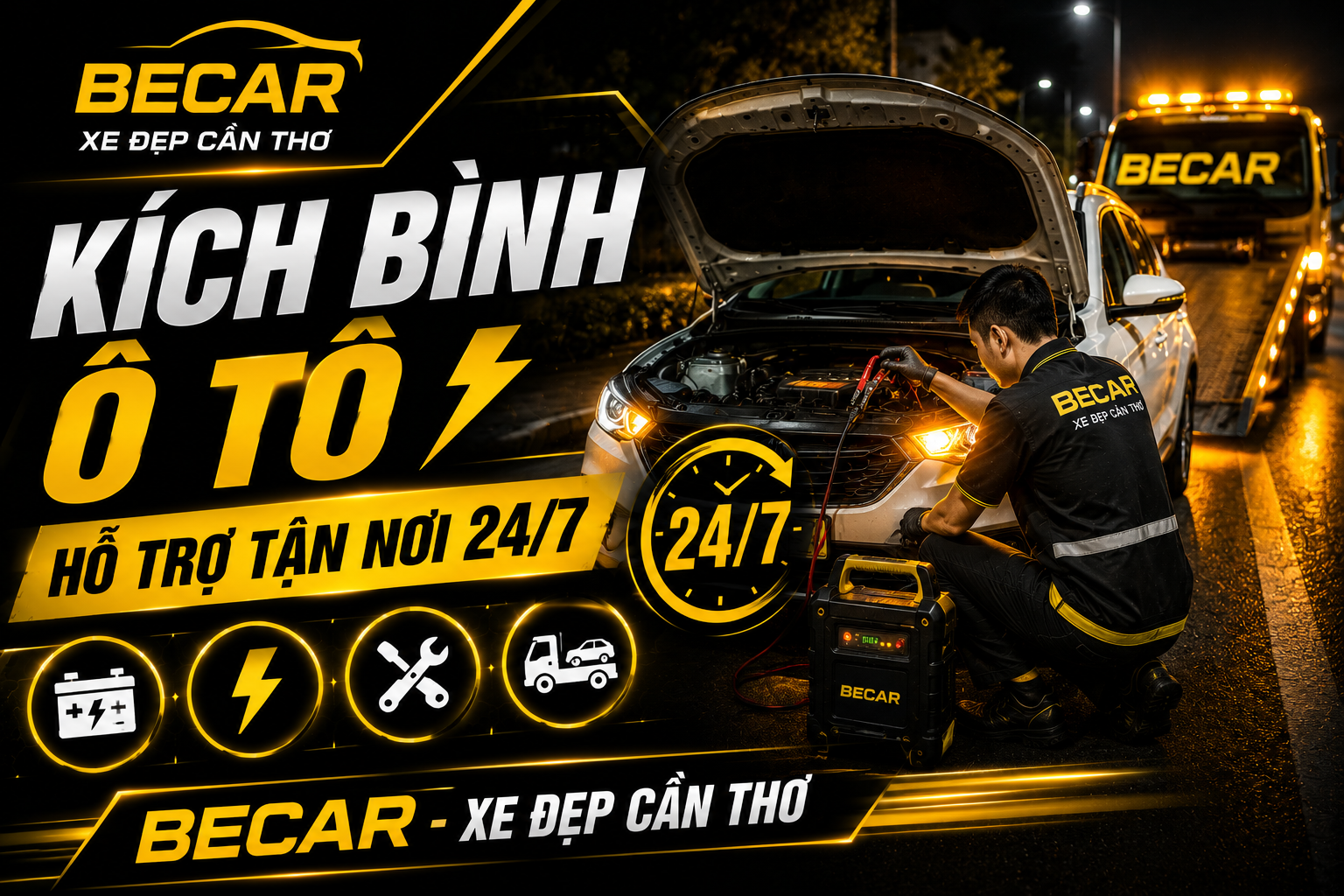 kích bình ô tô cần thơ