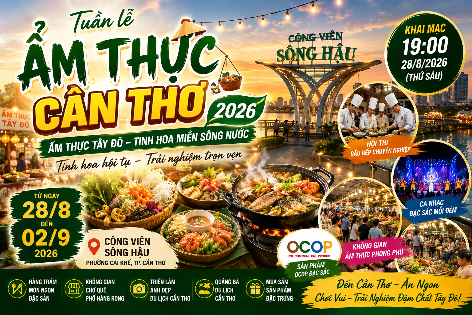 Tuần lễ Ẩm thực thành phố Cần Thơ năm 2026