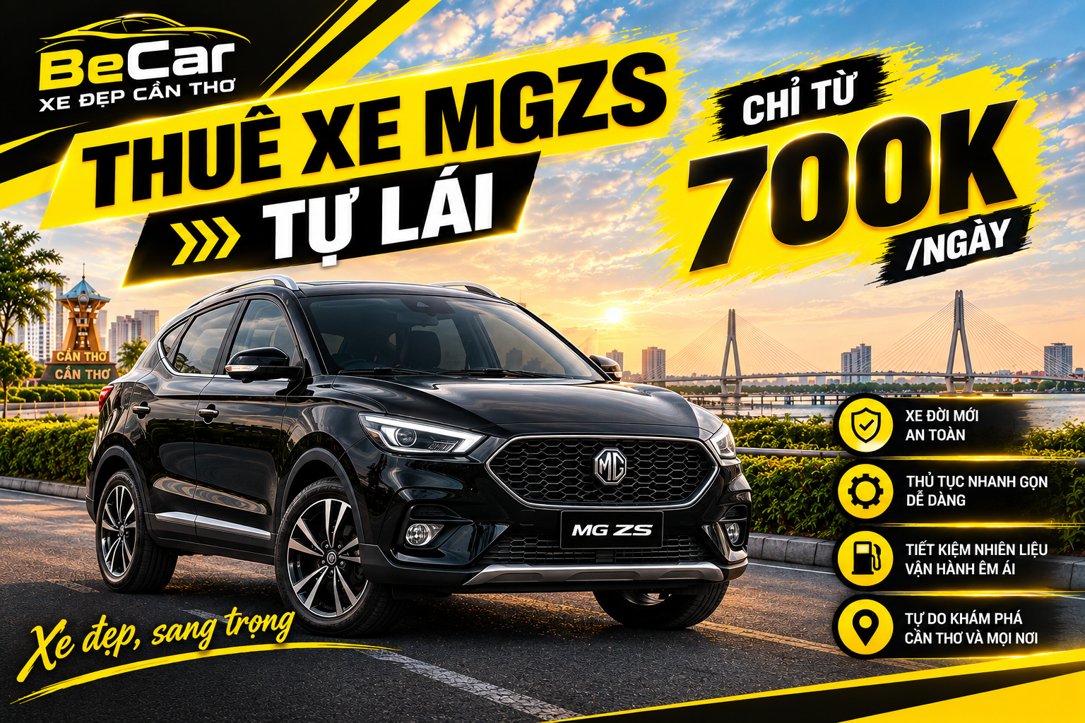 thuê xe mgzs tự lái