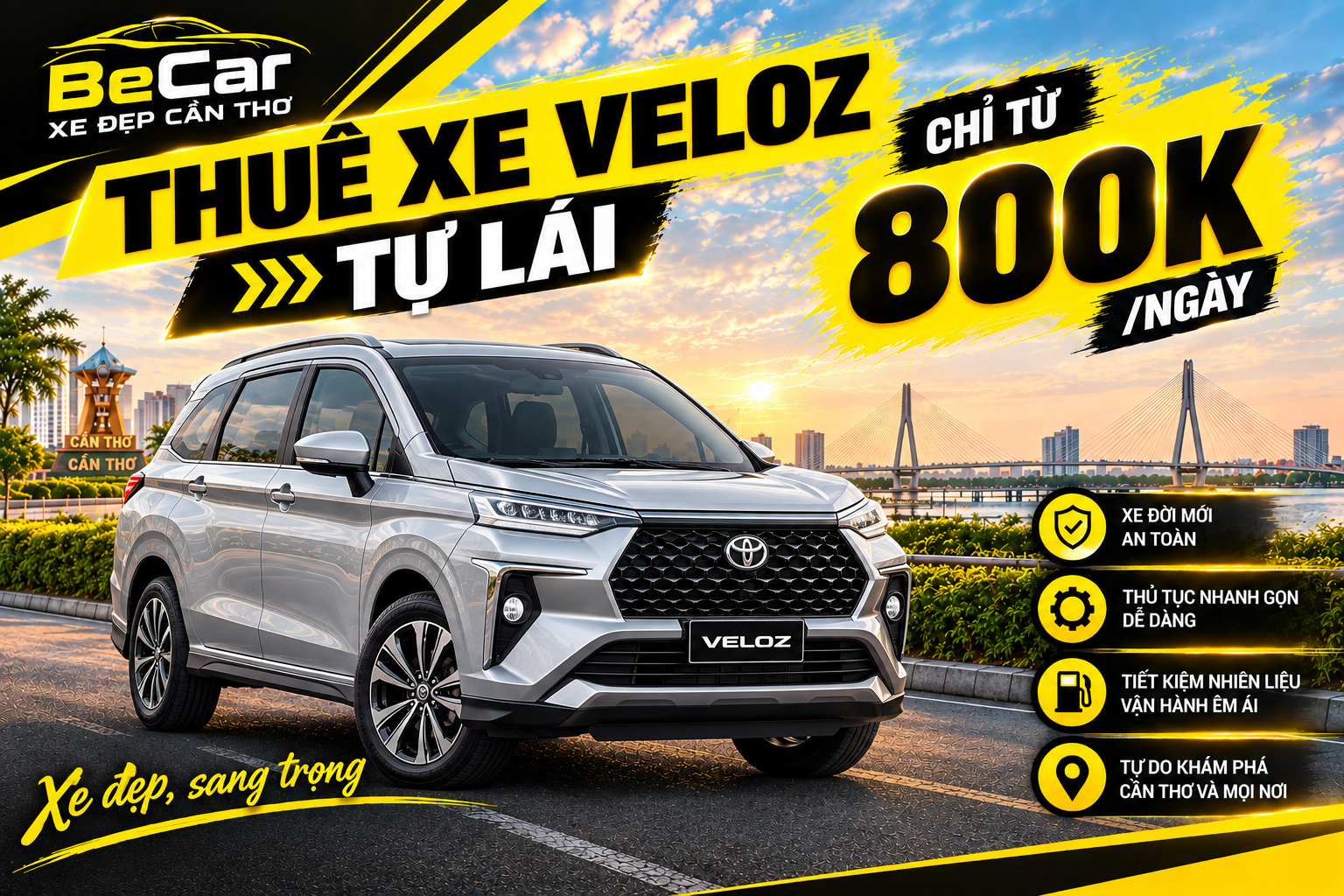 Thuê xe veloz tự lái