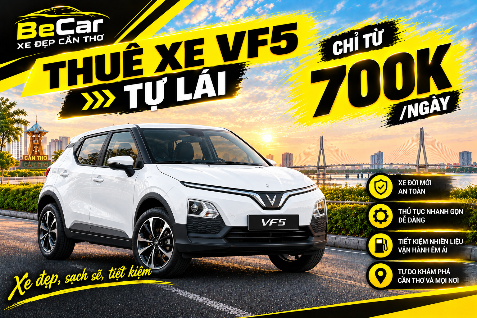 thuê xe vf5 tự lái