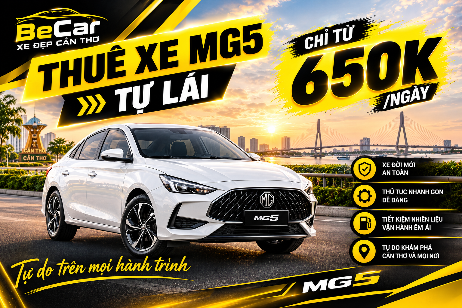 thuê xe MG5 tự lái