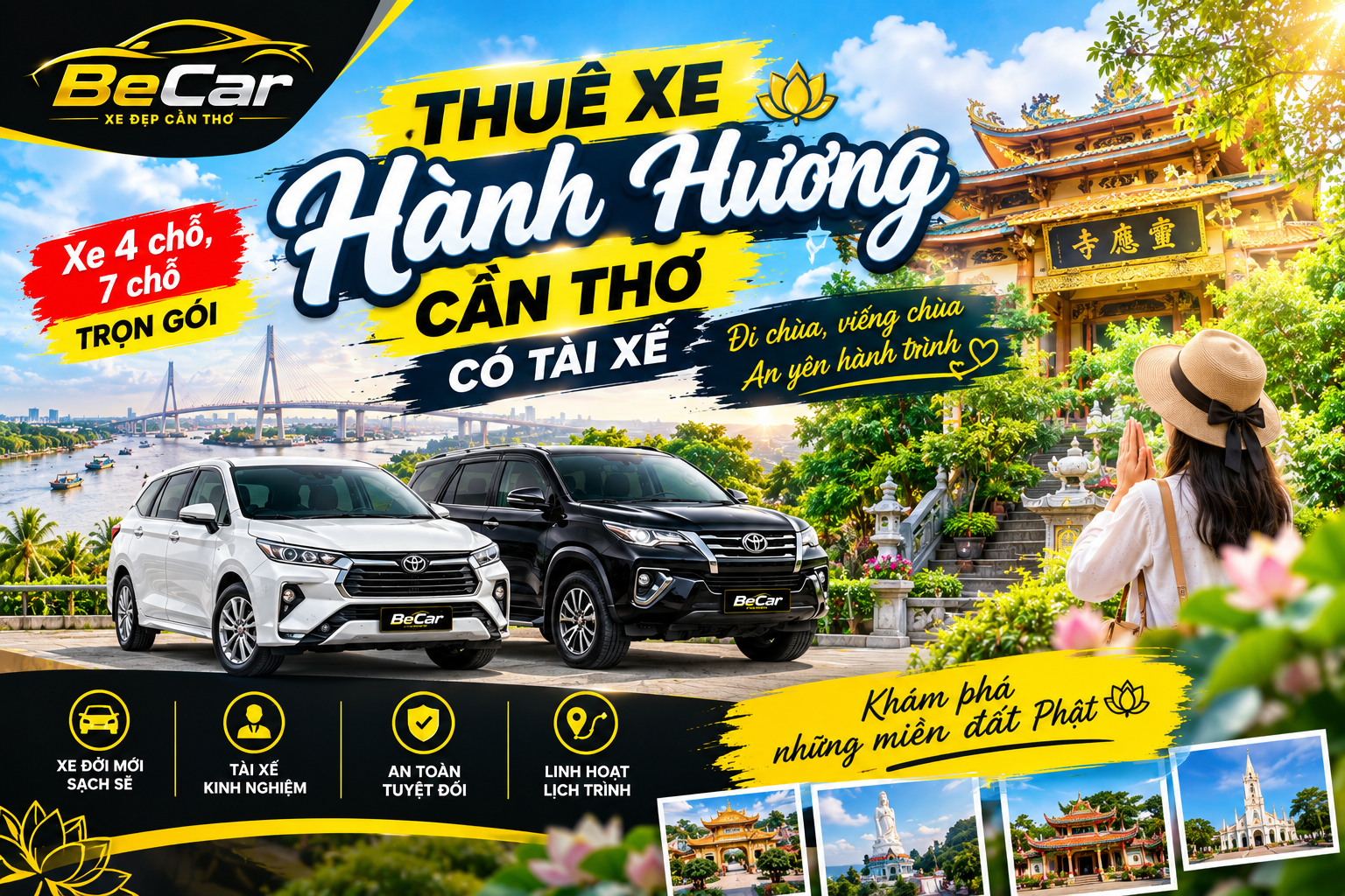 thuê xe hành hương cần thơ