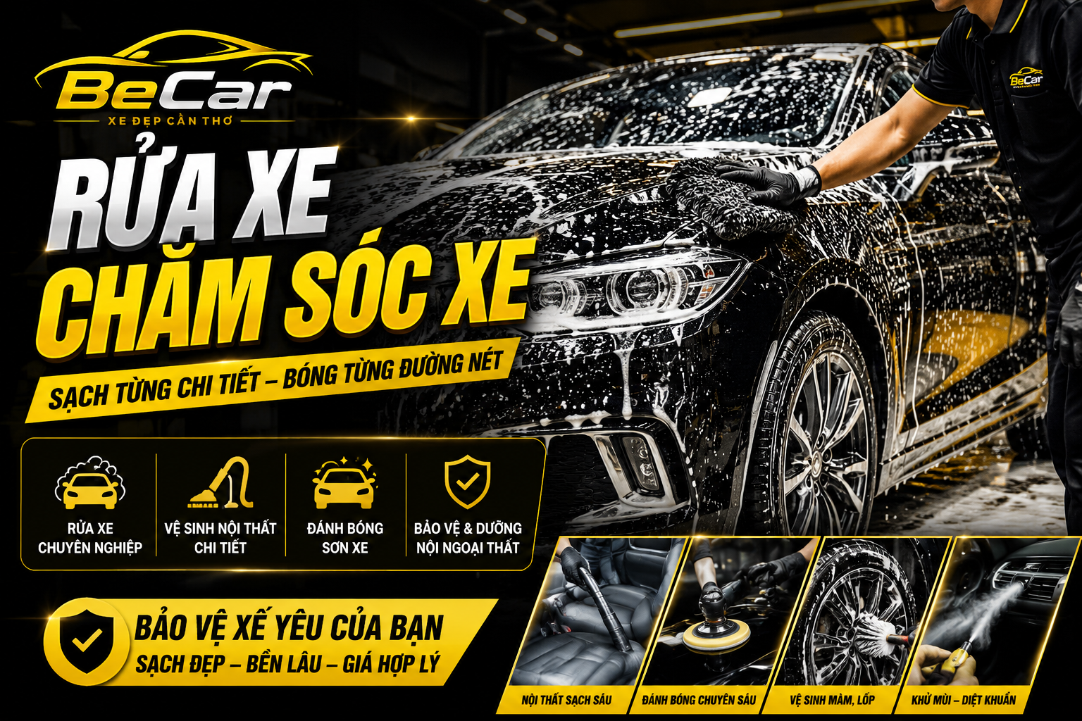 Dịch vụ rửa xe - chăm sóc xe