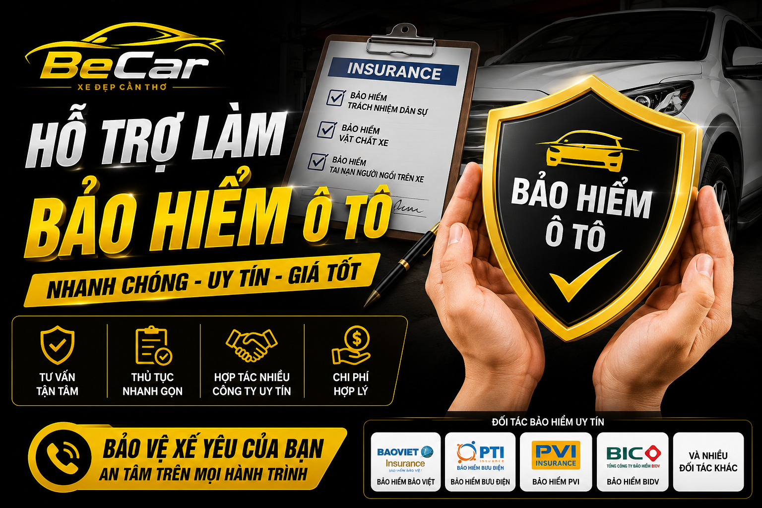 Hỗ Trợ Làm Bảo Hiểm Ô Tô