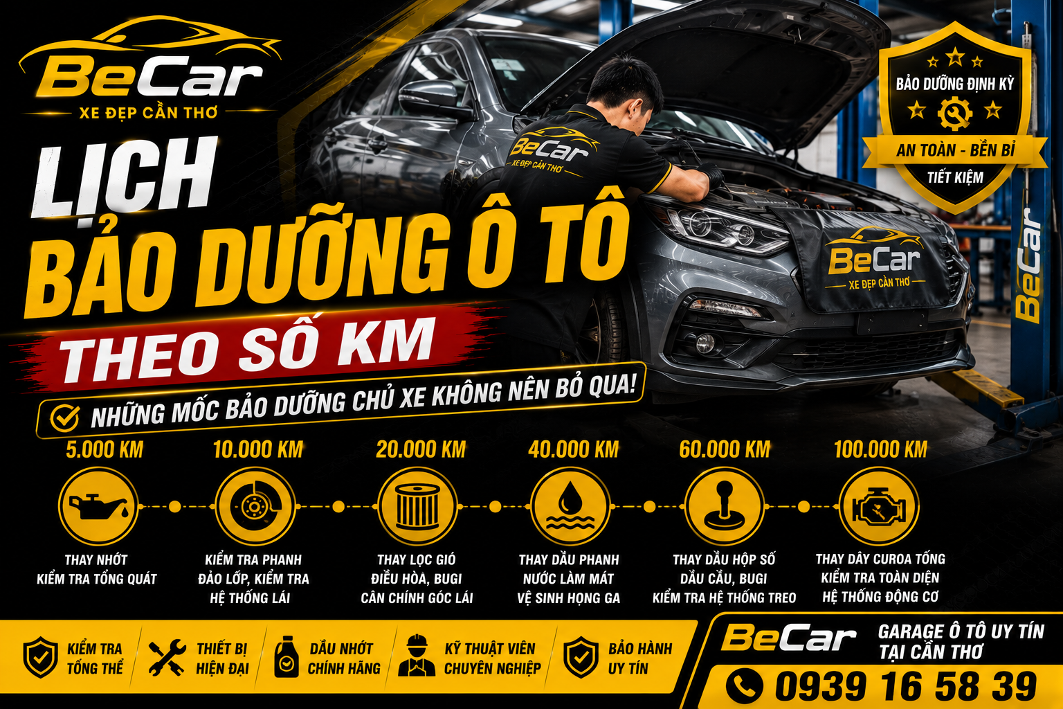 Lịch Bảo Dưỡng Ô Tô Theo Số Km – Chủ Xe Nào Cũng Nên Biết