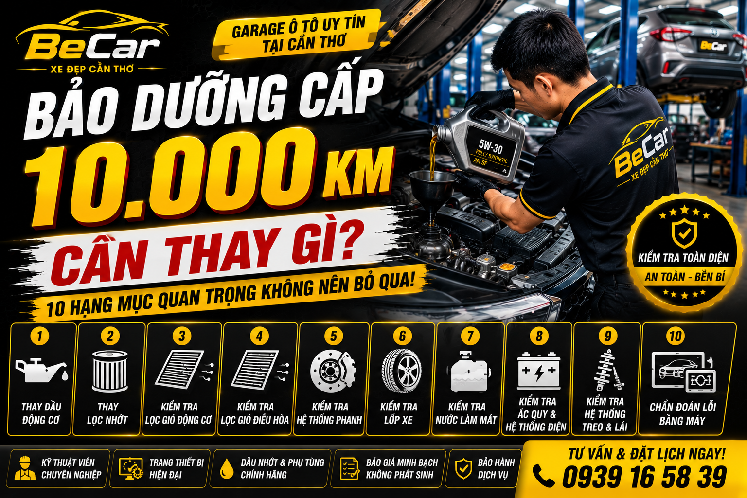 Bảo Dưỡng Cấp 10.000 km