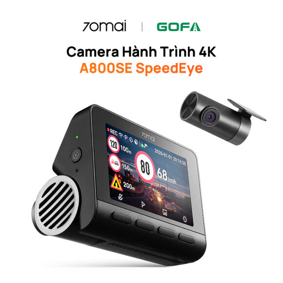 Camera hành trình 70mai A800SE SpeedEye 4K HDR chính hãng