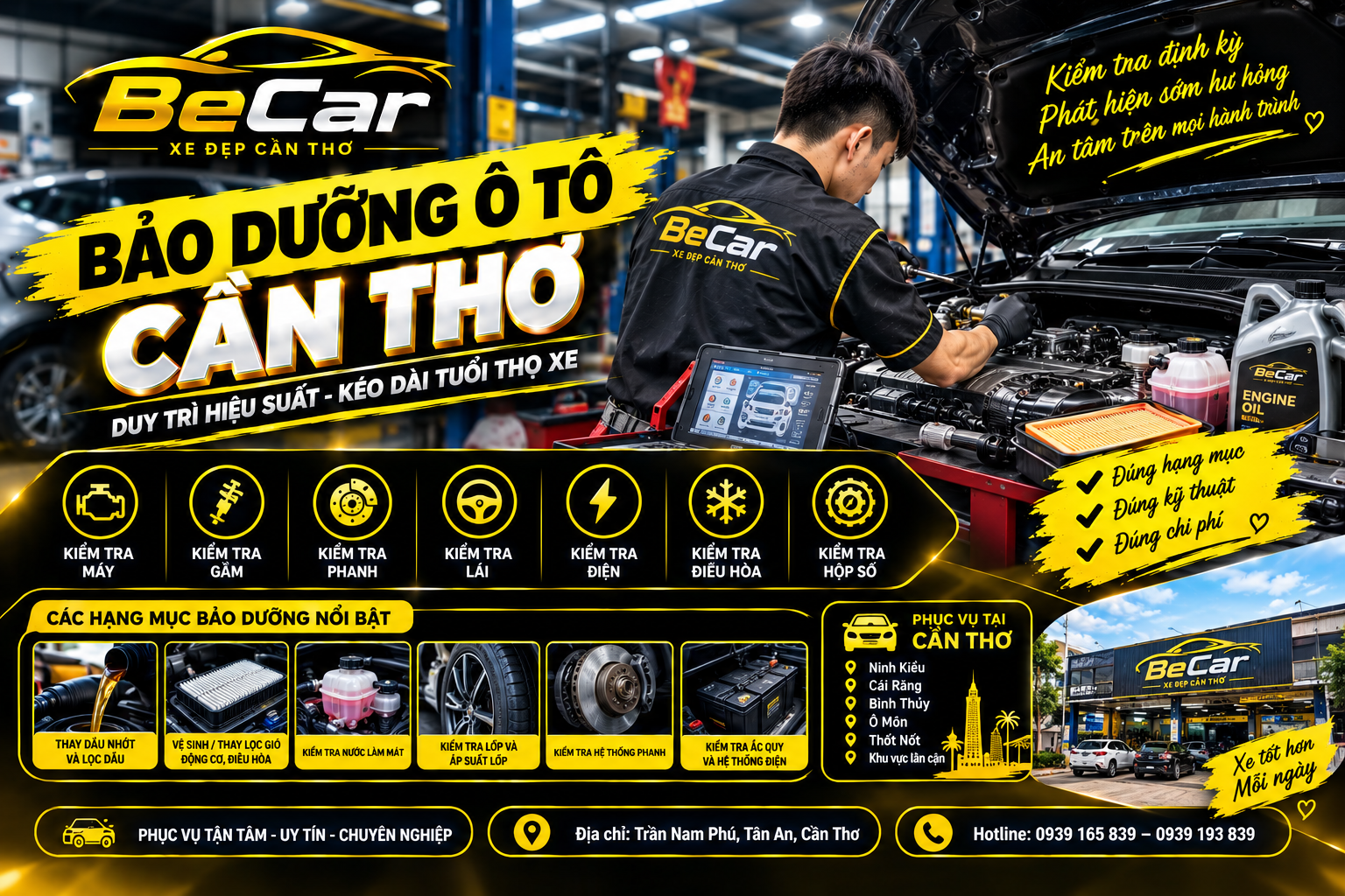 Bảo dưỡng ô tô Cần Thơ