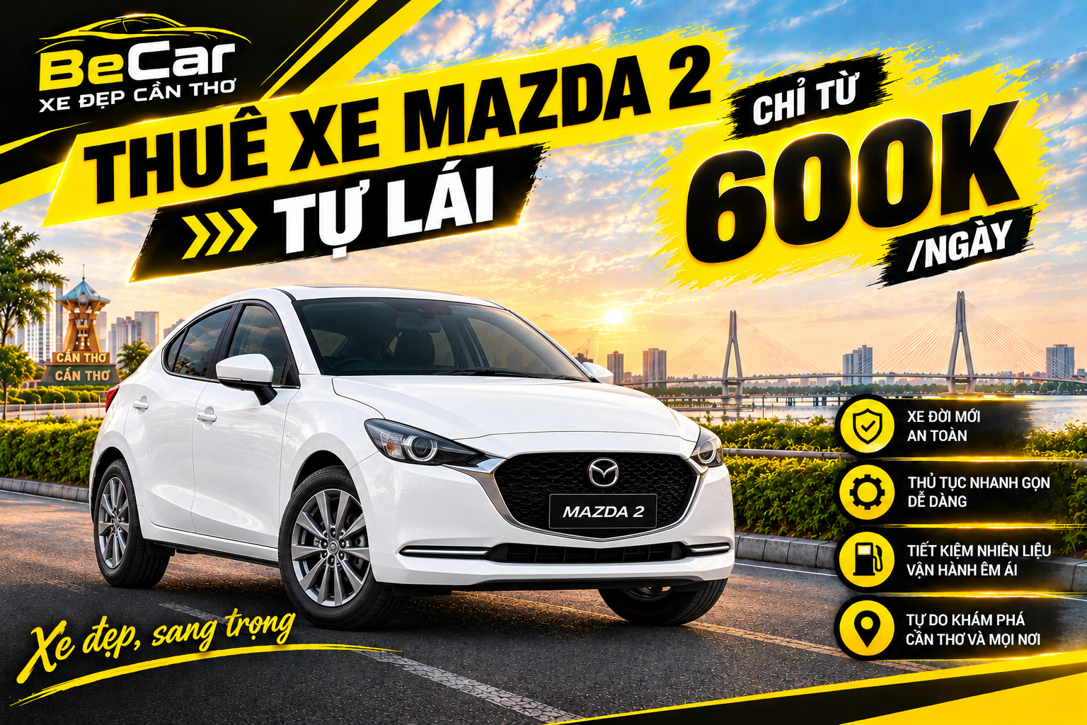 thuê xe mazda 2 tự lái